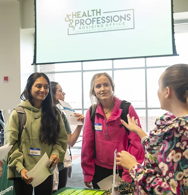 Group of students at Health profession fair