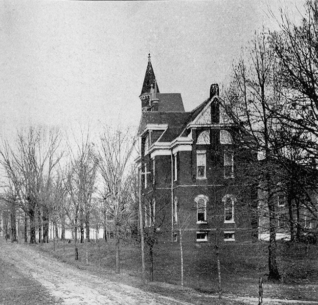 Historic photograph of Ventress Hall from the University of Mississippi Library collection.