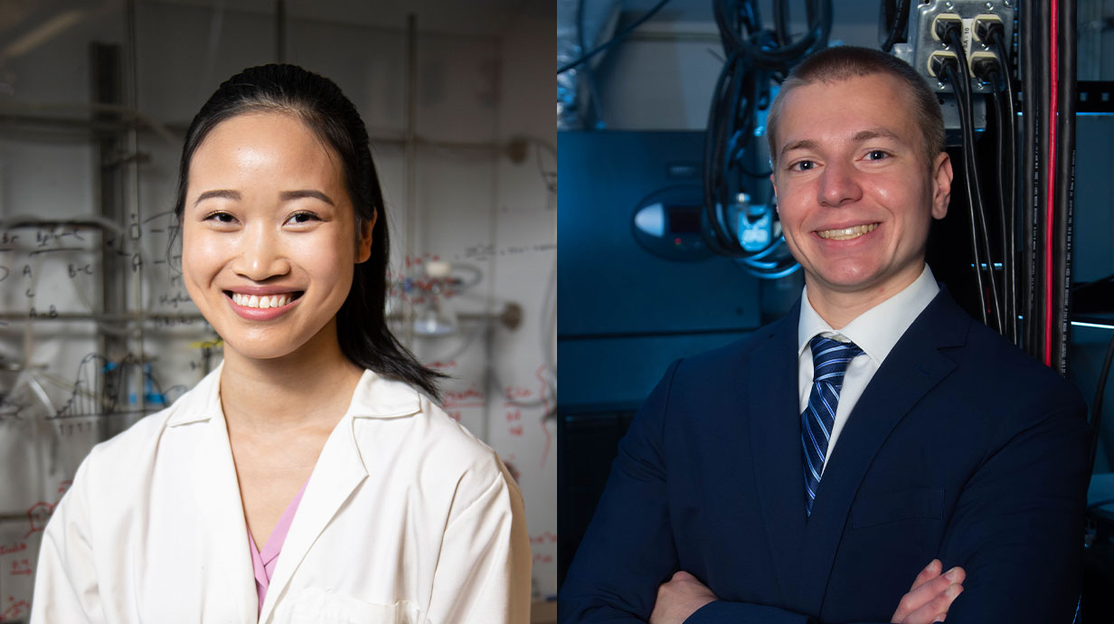 qing and austin headshots