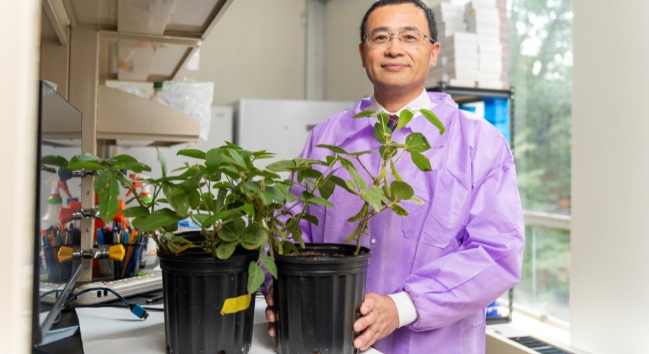 Image of Sixue Chen in his lab