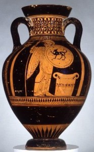 Red figure amphora by the Nixoxenos painter in the Robinson collection.
