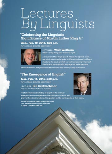 Lectures by Linguists poster