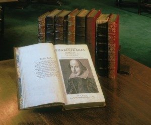 Shakespeare’s First Folio was published in 1623. Only 233 copies are known to exist, and one of those will be on display at the Ford Center through May 1.