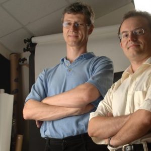 Luca Bombelli (left) and Marco Cavaglia are members of the Ole Miss Gravitational, Astrophysical and Theoretical Physics Group. Photo by Robert Jordan/Ole Miss Communications