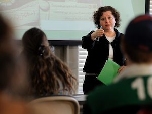 Professor Mary Thurlkill will open her religion class to community members this fall. Photo by Robert Jordan Ole Miss Communications