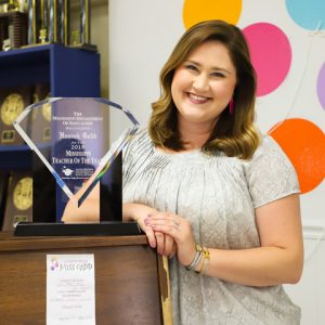 Meet the Mississippi Department of Education's Teacher of the Year: UM alumna Hannah Gadd Ardrey, a teacher at Lafayette Middle School in Oxford.
