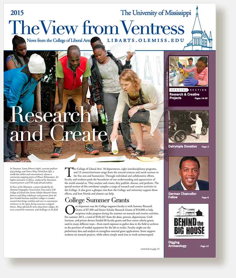 The View from Ventress—2015 - College of Liberal Arts