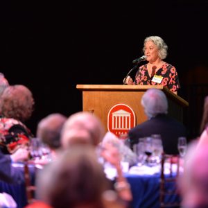 Nancye Starnes of Charleston, South Carolina, an ardent supporter of the arts at her alma mater, has created a film production studio fund to support a new facility and professional training for Ole Miss students.