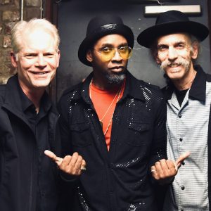 UM professors Adam Gussow (left) and Alan Gross (right), with bandmate Rod Patterson, have a new song out called ‘Come Together,’ aimed at inspiring unity during troubled times. Submitted photo