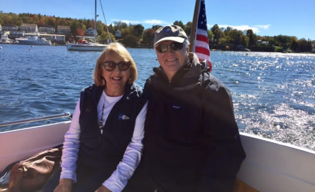 Chuck (right) and Jolie Hussey vacation in Boothbay Harbor, Maine. Submitted photo