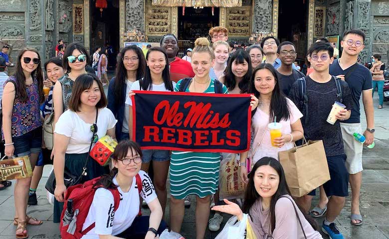 University of Mississippi students in the Chinese Language Flagship Program learn about the local culture, business community and language while studying in Taiwan. Thanks to a recent gift from American First National Bank, future study abroad trips to Taiwan will be more affordable for UM students.