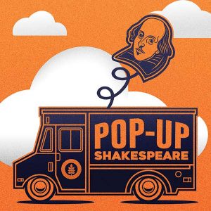 Pop-up Shakespeare poster