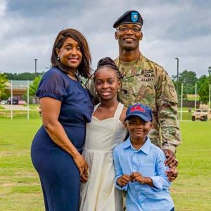 Lt. Col. Sheldon Morris and Family