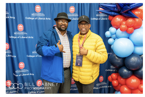 Two attendees at the second College of Liberal Arts event for the Black Alumni Reunion.